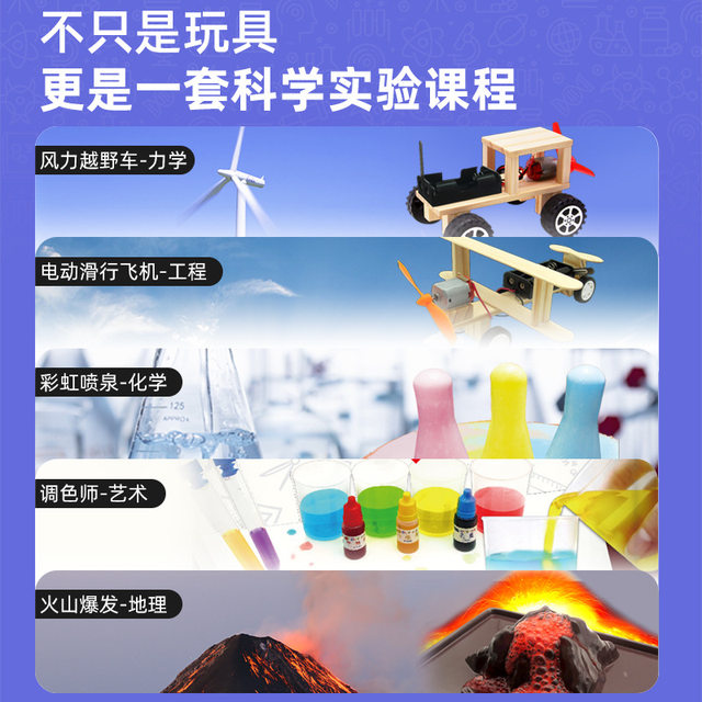 Paddle steamer science experiment bag toys for primary school students