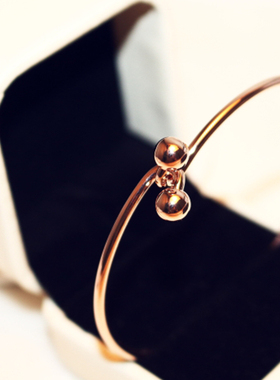 手镯韩国进口18k玫瑰金蝴蝶大牌