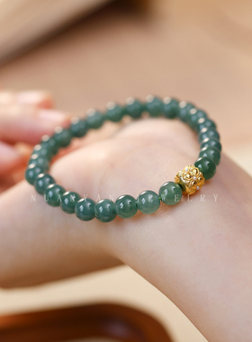 天然翡翠玉石转运珠手链