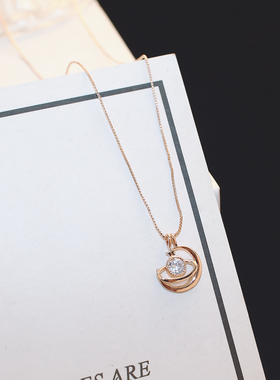 2020新款女士项链颈链月亮吊坠