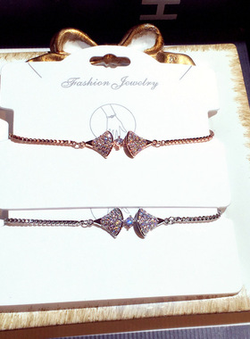 小众韩版ins冷淡风玫瑰金手链