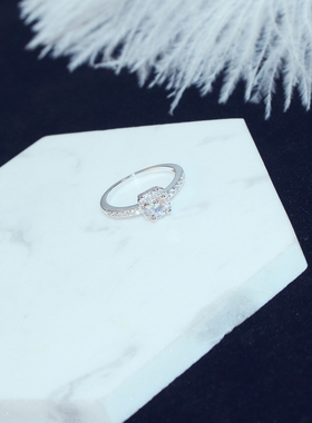 韩版欧美风网红皇冠钻百搭款戒指