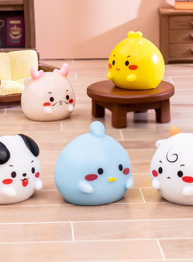 装饰迷你小动物摆件树脂创意桌面