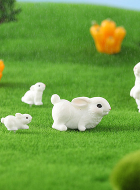 树脂摆件卡通手工可爱小动物兔子