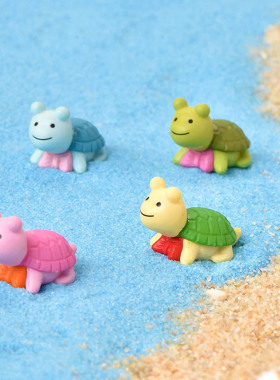 微景观手工可爱风塑料小动物摆件