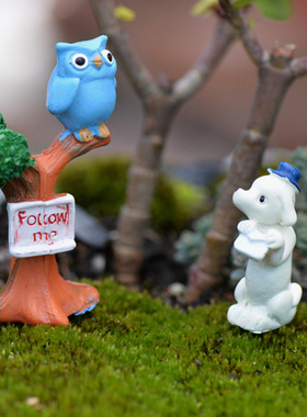 微景观树枝手工可爱风玩具小摆件