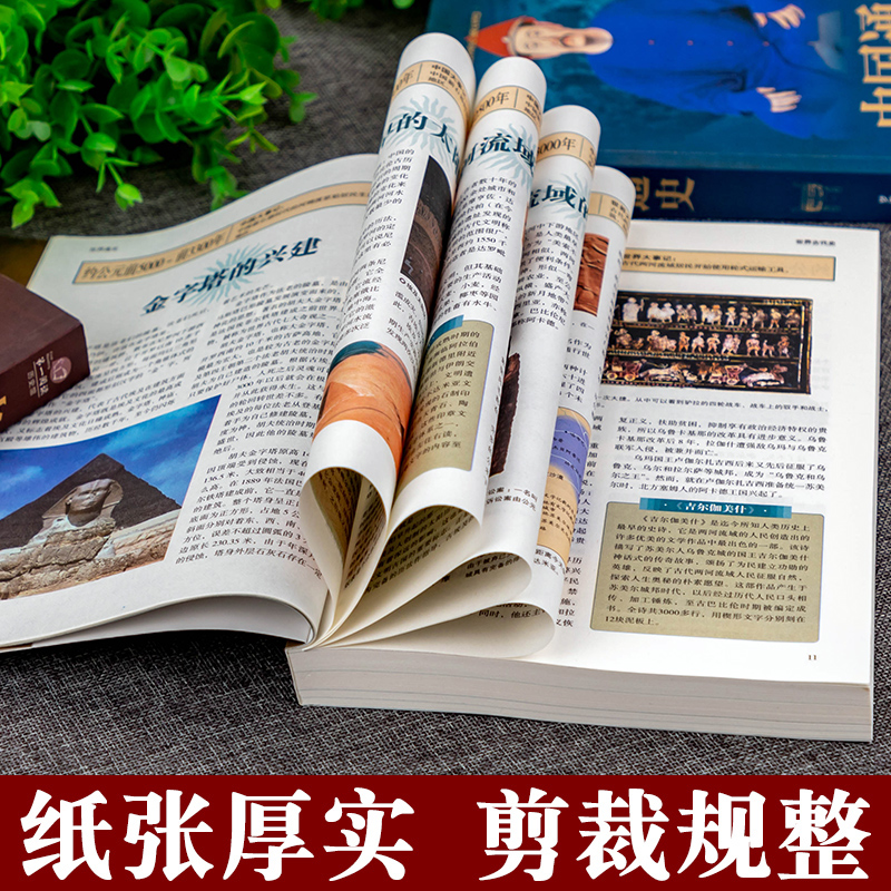 739页 正版全套2本 中国通史+世界通史 彩图版历史书籍中国古代史全球通史事件人物人类简史中华上下五千年中学生史记青少版 - 图2