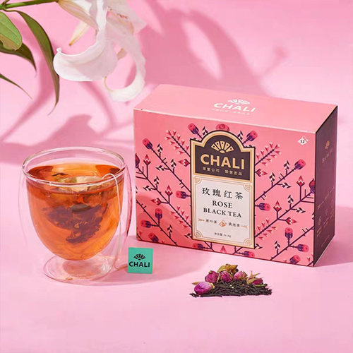 茶里玫瑰红茶茶包 ChaLi花草茶袋泡茶袋装茉莉花茶12包 桂花乌龙 - 图1