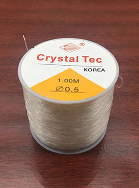进口圆形透明水晶弹力线 diy串珠佛珠线穿手链皮筋松紧线绳子包邮