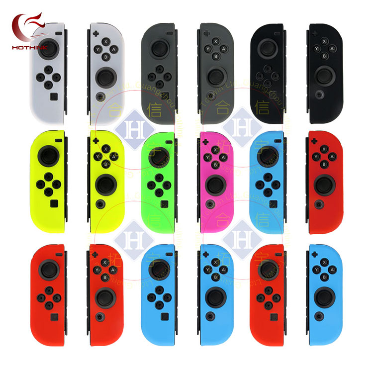 Nintendo switch JOY CON手柄硅胶套喷油 NS OLED通用保护硅胶套-图1