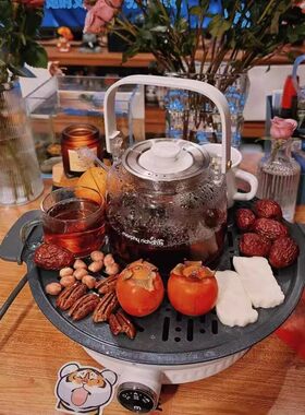 摩飞围炉煮茶器家用烧茶器MR6083 6092原装配件玻璃茶壶盖子茶滤