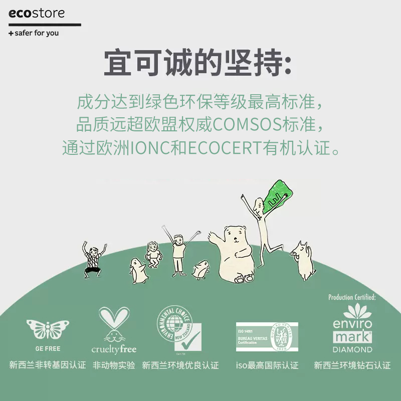 ecostore新西兰天然无香宝宝婴儿衣物柔顺剂1L植萃防静电 - 图2