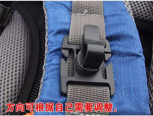 户外水袋管背带卡扣Molle系统织带通用8段可调背包水管夹内胆配件 - 图2