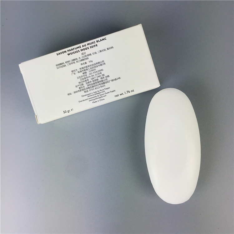 五星酒店枕边少年白苔香味白麝香WHITE MOSS SOAP 香皂 50g旅行 - 图0
