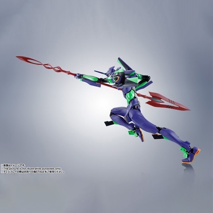 正品ROBOT魂R魂新世纪福音EVA 初号机 卡西乌斯之枪 可动成品模型 - 图1