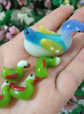 0摆件料器一家纯手工可爱动物