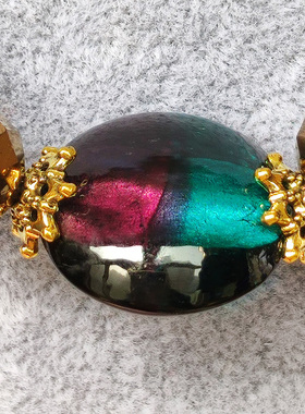 琉璃圆珠链女日韩订单毛衣链