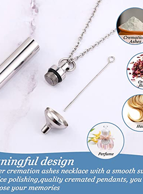 wk钛钢O链男女可定制骨灰项链