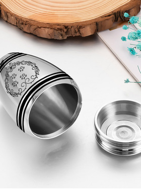 宠物骨灰罐纪念宠物缸葬礼品雕刻