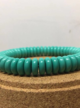 松石隔片蓝色垫片文玩金刚菩提手链手串文玩佛珠工艺品配饰平替