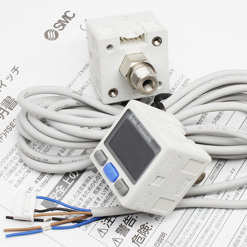 SMC数显压力开关ISE30A-01-N/P-L/ZSE30A-01-A/B-C/D-L负压真空表 - 图0