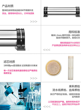 陆潜浑水过清超滤膜不锈钢直饮机