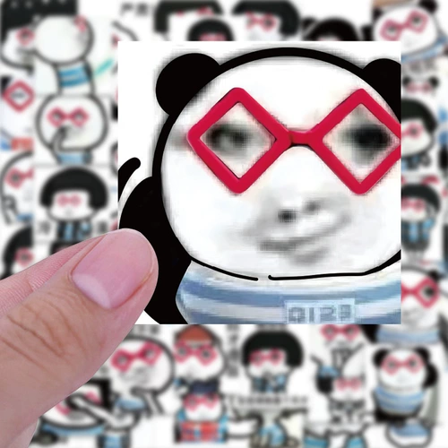 50 новых смайликов Xiaoyuk, скульптуры из песка, забавное психическое состояние, креативные наклейки для украшения рабочего стола мобильного телефона