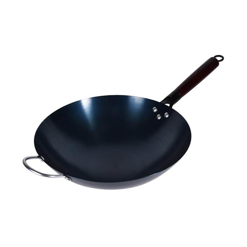 传统老式铁锅圆底无涂层炒锅不粘锅家用炒菜锅电磁c炉炒锅铁锅,淘宝优惠券,粉丝福利购,淘宝优惠卷