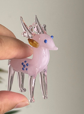 淄博琉璃手工驴小鹿摆件工艺品家居装饰办公送礼佳品