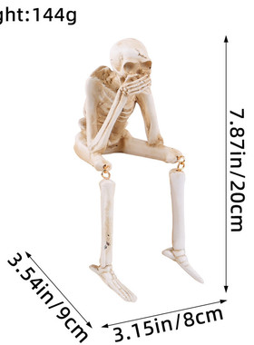 爆款万圣节恐怖骷髅幽灵创意室内装饰摆件派对氛围树脂工艺品
