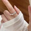 Pure silver 9999kitty sterling silver ring sweet and cute girl graffiti kt cat silver ring gift for girlfriend