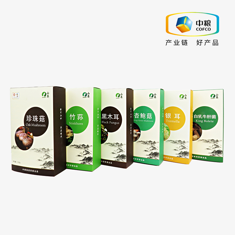 中粮干菌礼盒山萃八珍萃飨野山珍食用菌干菌大礼包土特产礼品团购 - 图0