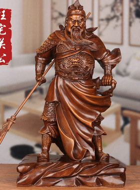 关公摆件武关二爷关羽佛像工艺品开业礼品客厅装饰品一件代发