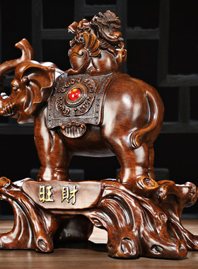 树脂工艺品大象摆件家居客厅办公室店铺收银台摆设厂家工艺品