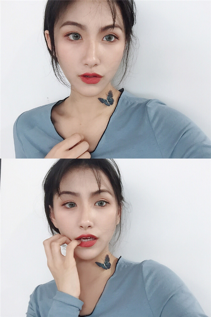 包邮韩国仙气蝴蝶锁骨链 短项链带钻双层薄纱隐形鱼线项圈 choker 包邮韩国仙气蝴蝶锁骨链 短项链带钻双层薄纱隐形鱼线项圈 choker