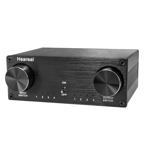 无损音频切换器4进4出 四输入四输出转换分配hifi音频信号转接器 - 图3