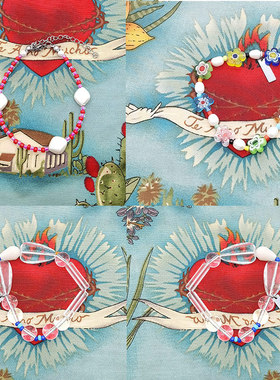 blackpink Lisa同款琉璃花手链环圈套装淡水珍珠红蓝色礼物饰品项