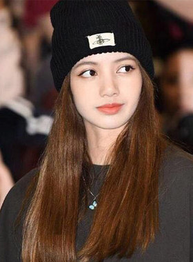 blackpink青春有你彩蓝蝴蝶项链