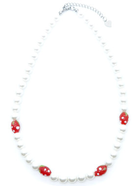 choker国潮风仿真水果珍珠项链