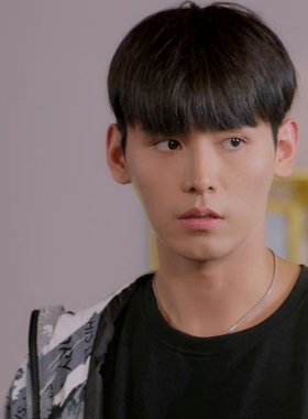 泰剧做我的超级巨星jafirst加一同款钛钢圆盒子项链圈锁骨链