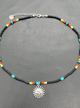 pondphuwin小面包同款太阳吊项链