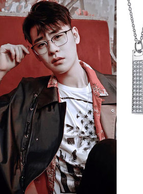 抖音小夹子锆石饰品项链