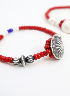 男女925银琉璃珠原创设计手链