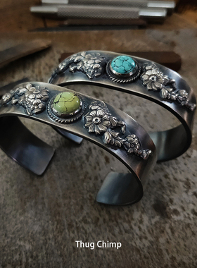 原创设计男女925纯银手镯手环