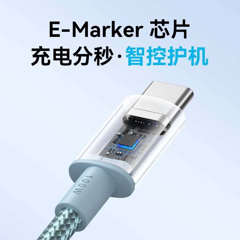 Anker安克尼龙编织100W快充双typeC充电线USBC数据线3米适用iPhone15/华为安卓手机小米苹果MACbook笔记本pro - 图3