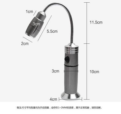 带磁铁LED多功能超亮强光手电筒充电汽修工作灯机床维修检修照明 - 图2