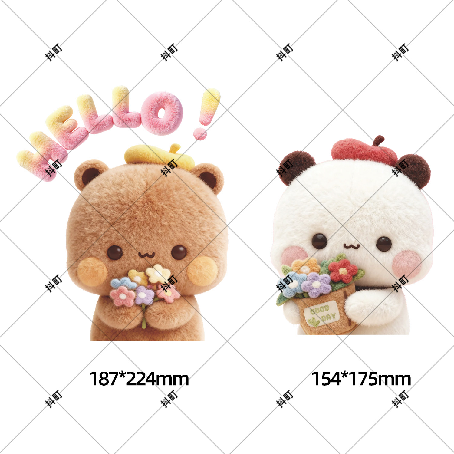 卡通一二布布浴室卫生间镜子装饰贴纸梳妆台化妆镜面创意贴纸,淘宝优惠券,粉丝福利购,淘宝优惠卷