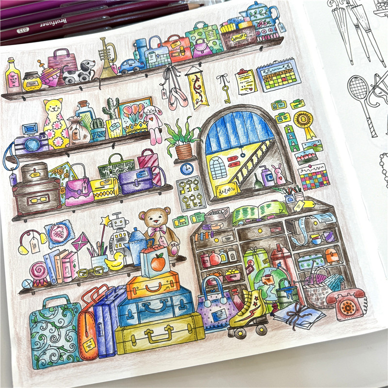 奇迹之屋涂色书Rooms of Wonder秘密花园系列成人减压大人涂色本,淘宝优惠券,粉丝福利购,淘宝优惠卷