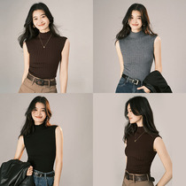 Meiyang MEIYANG (spot) Maureen wool vest with 48 machine washable Yangzi yarn Half high neckline sweatshirt