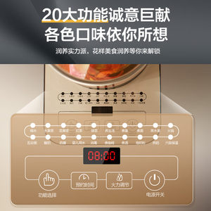 荣事达2L养生壶家用多功能办公室大容量烧水壶电热炖煮一体煮茶壶
